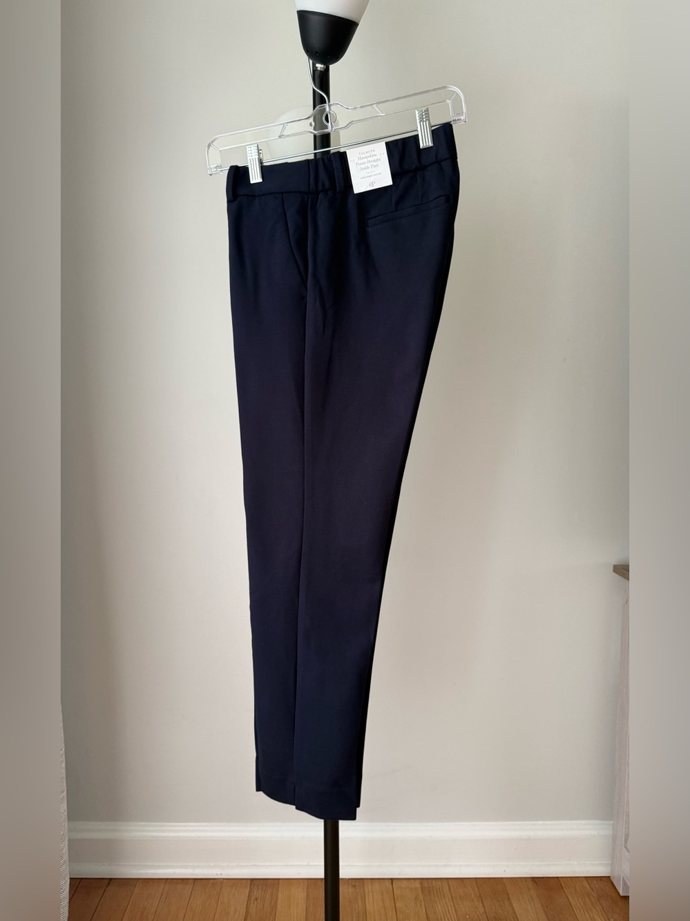 Talbots Hampshire Ponte Straight Ankle Pants Navy Blue Size 6P Petite